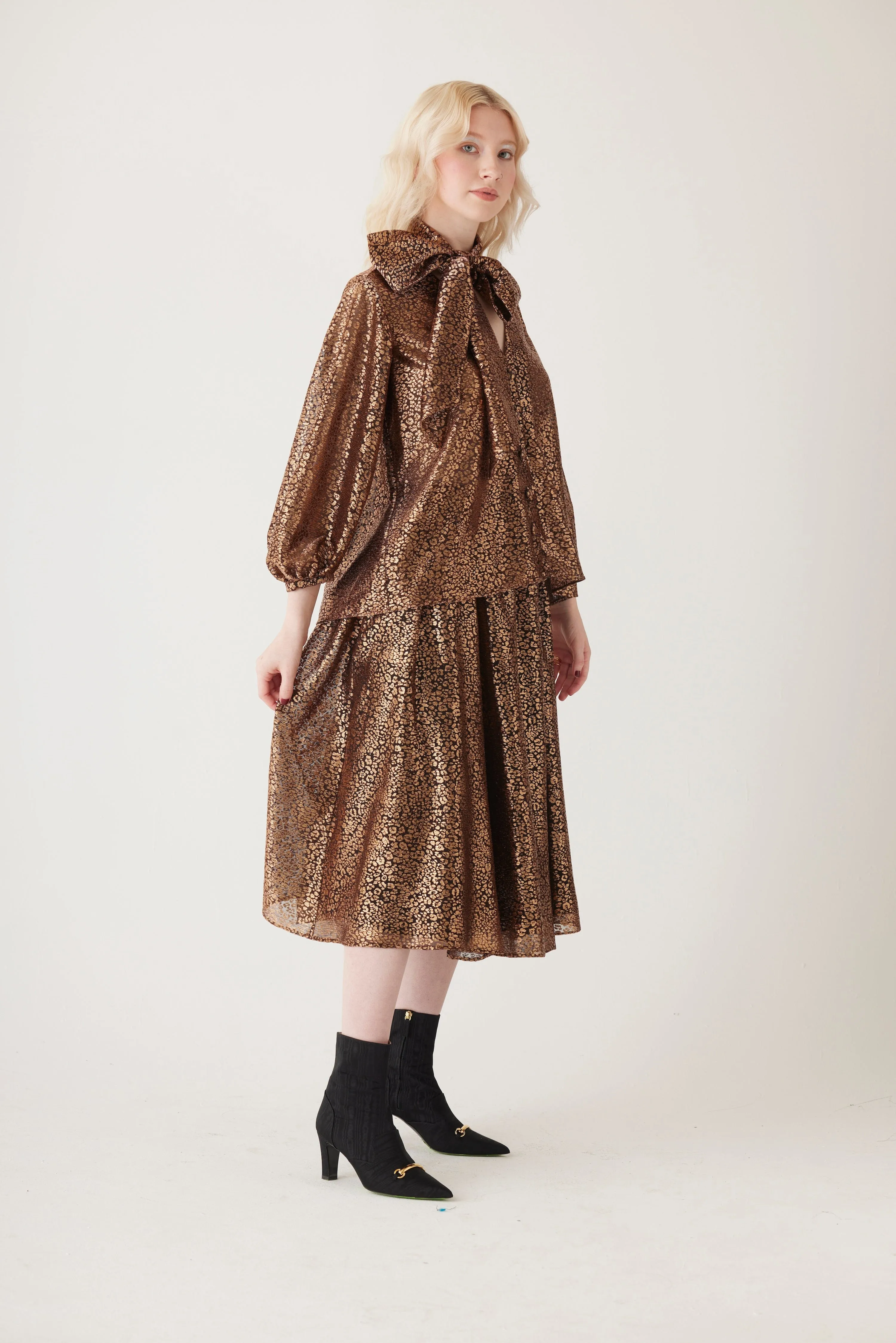 Trish Blouse in Metallic