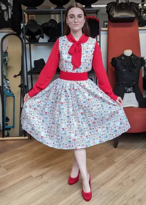 Tulip B Sewing Set 50's Swing Dress White
