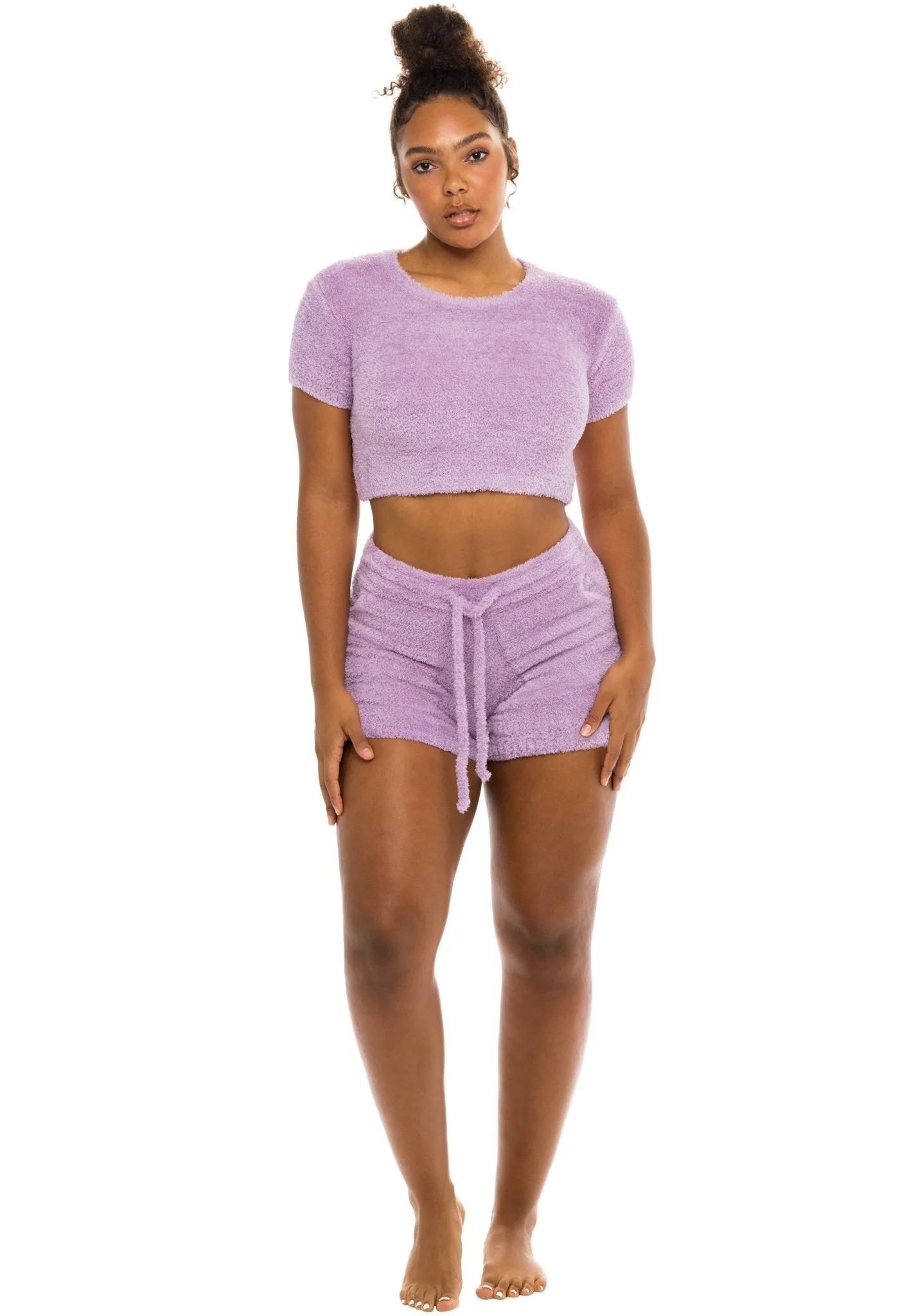 Unwind Crop Top Lavender