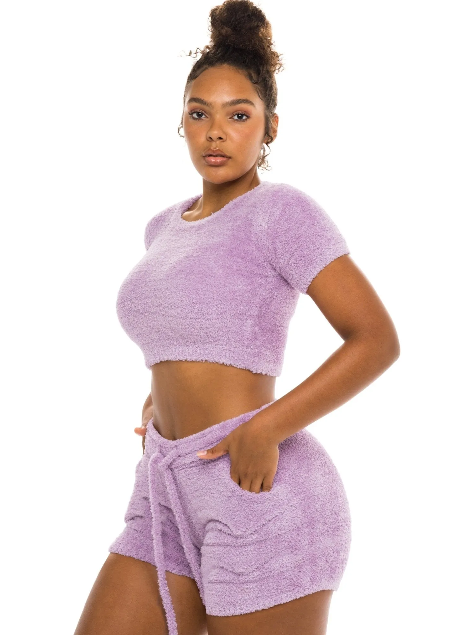 Unwind Crop Top Lavender