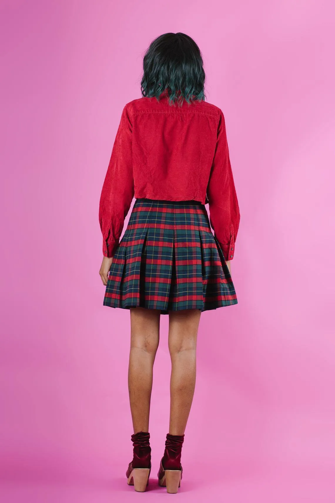 Vintage Plaid Tennis Skirt