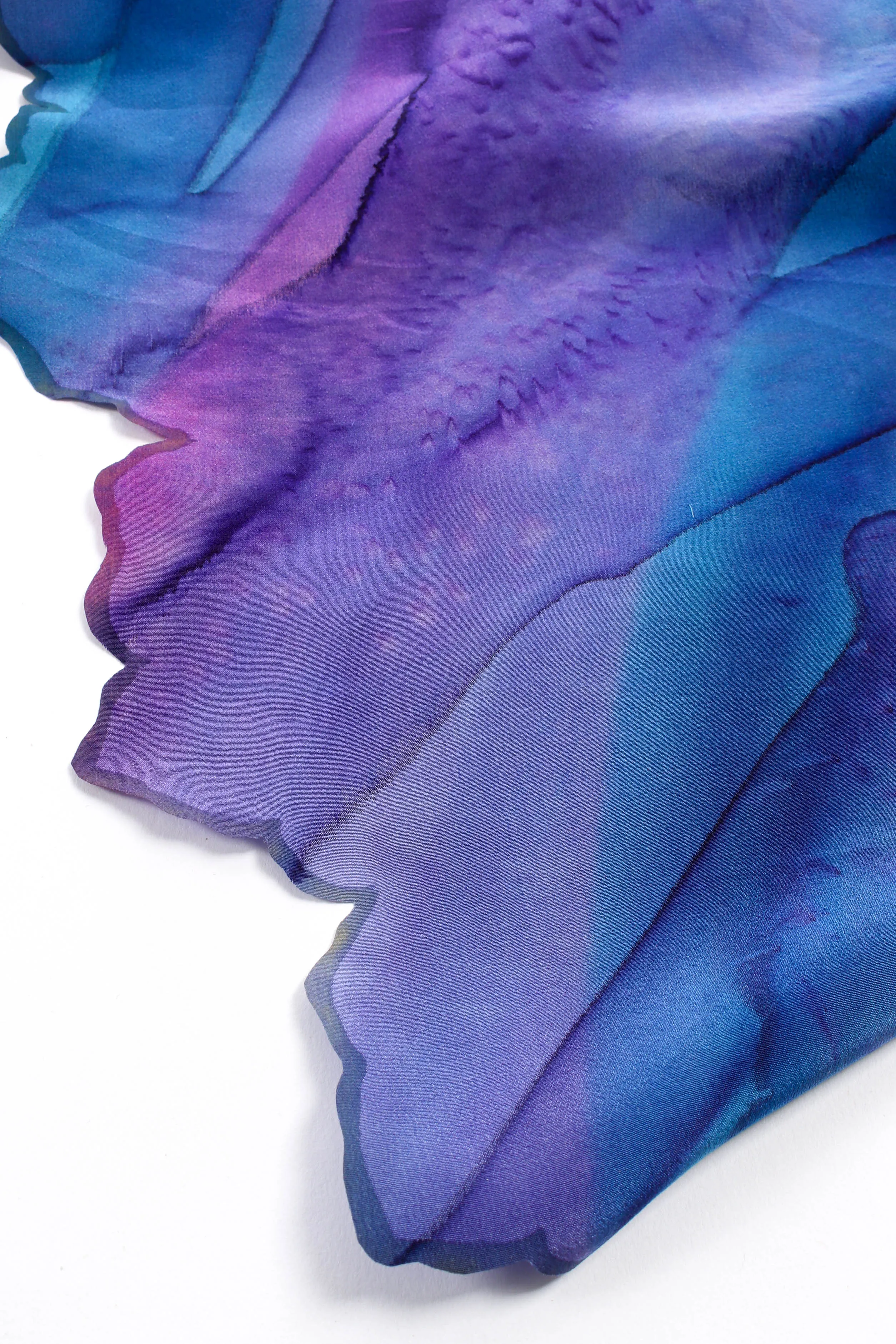 Watercolor Tie Dye Dress & Shawl Set