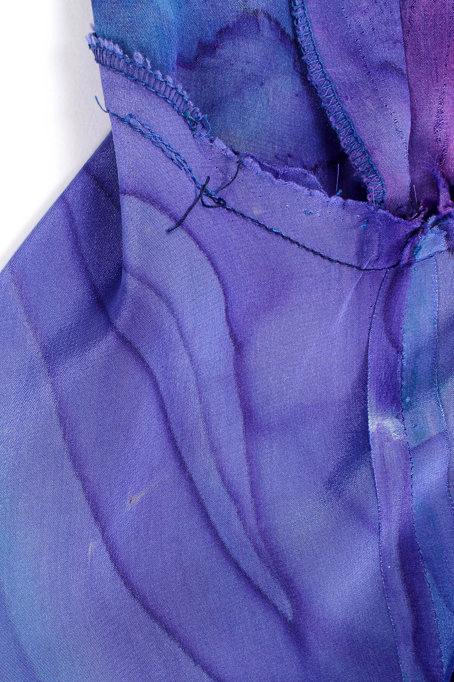 Watercolor Tie Dye Dress & Shawl Set