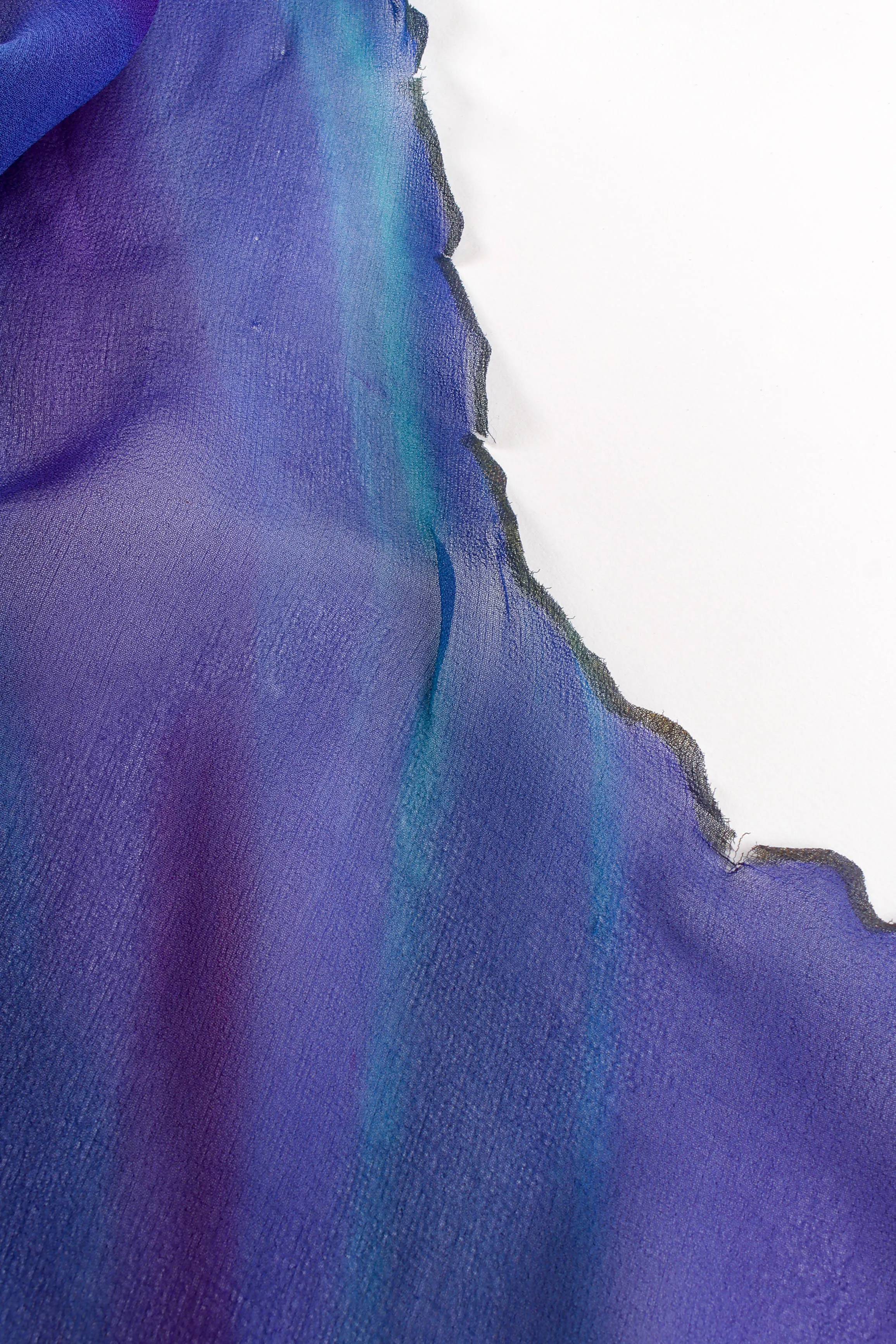 Watercolor Tie Dye Dress & Shawl Set