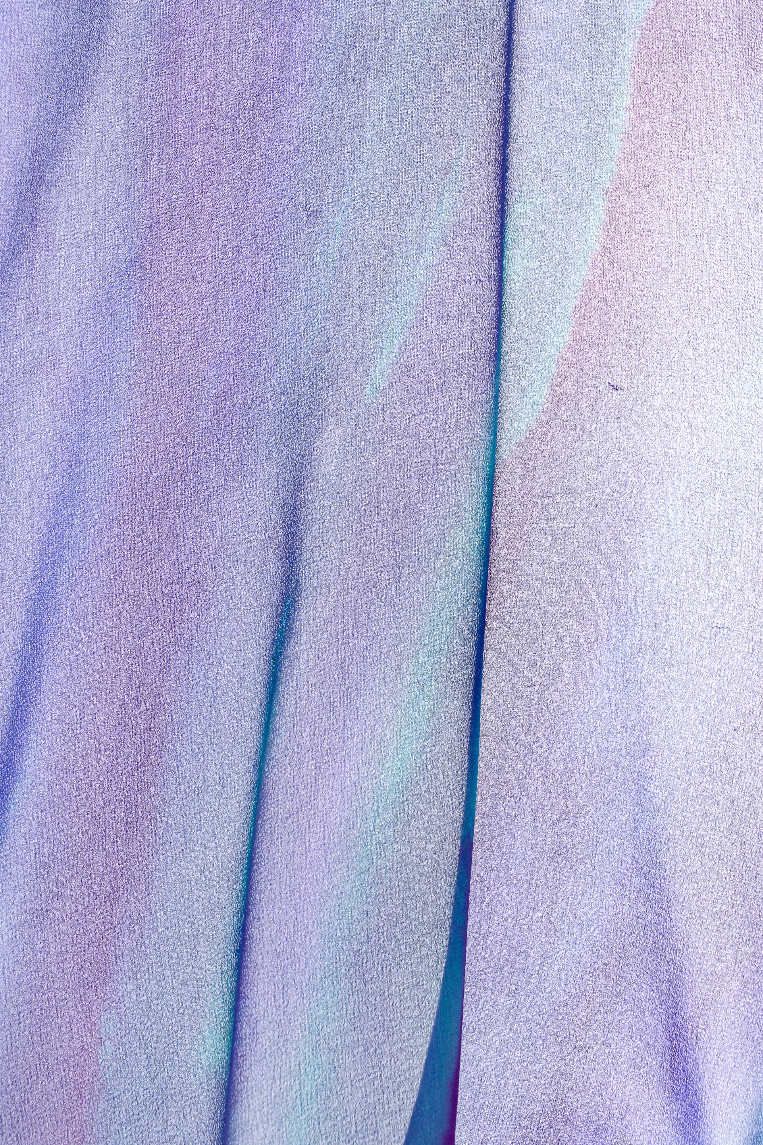 Watercolor Tie Dye Dress & Shawl Set