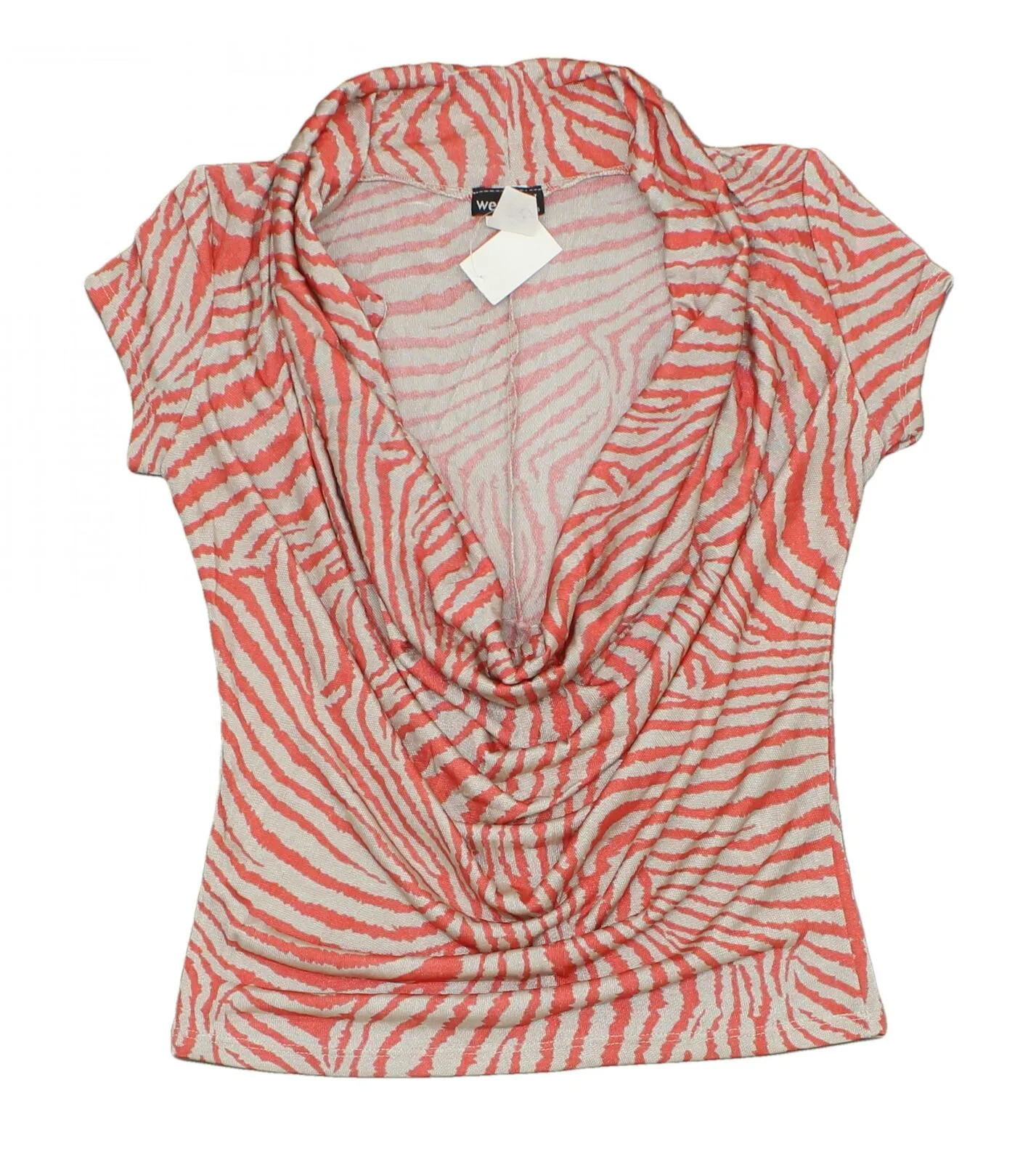 Wet Seal Women's Deep Cowl Neck Shirt Blouse Top
