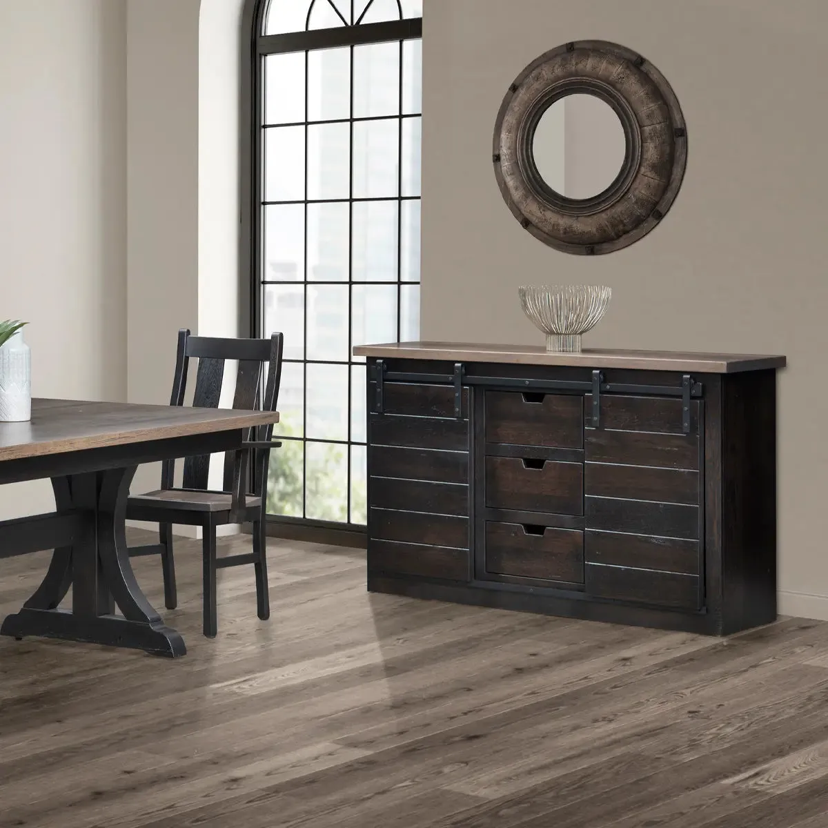 Wexway Black Farmhouse Buffet