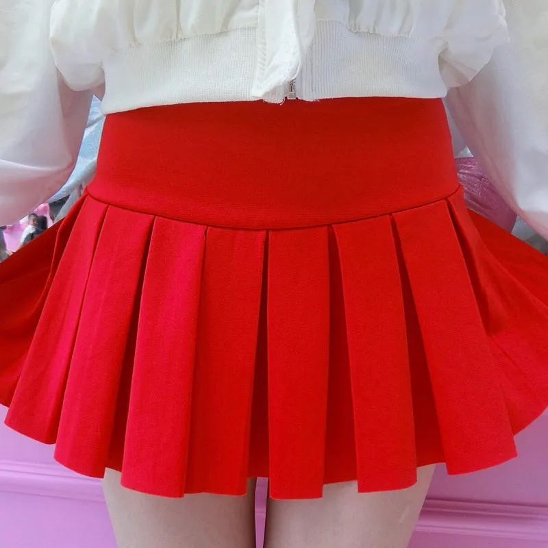 White pleated skirt  KF2008