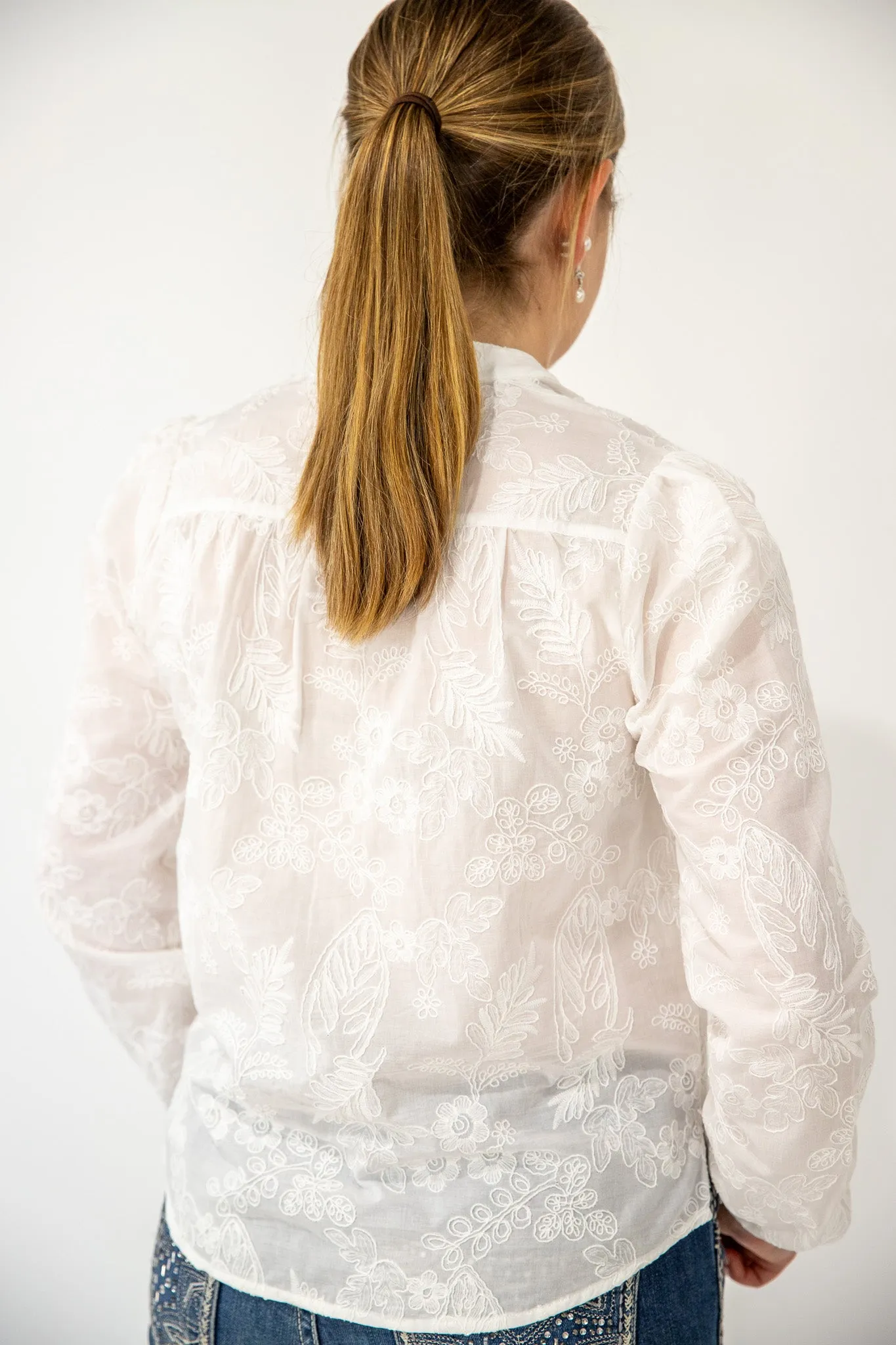 Whittney - Long Sleeve Cotton Blouse