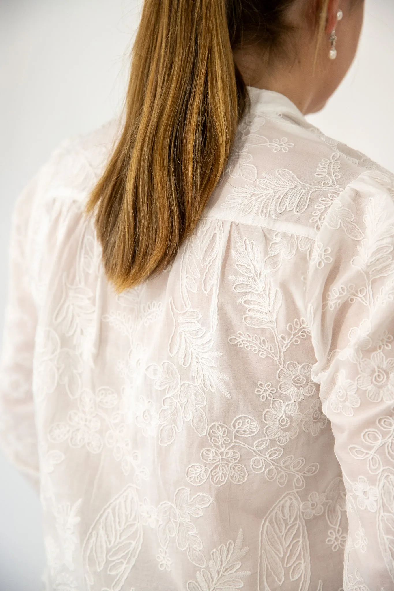 Whittney - Long Sleeve Cotton Blouse