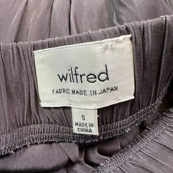 Wilfred Artizia Pleated Mauve Brown / Purple Midi Skirt Size Small