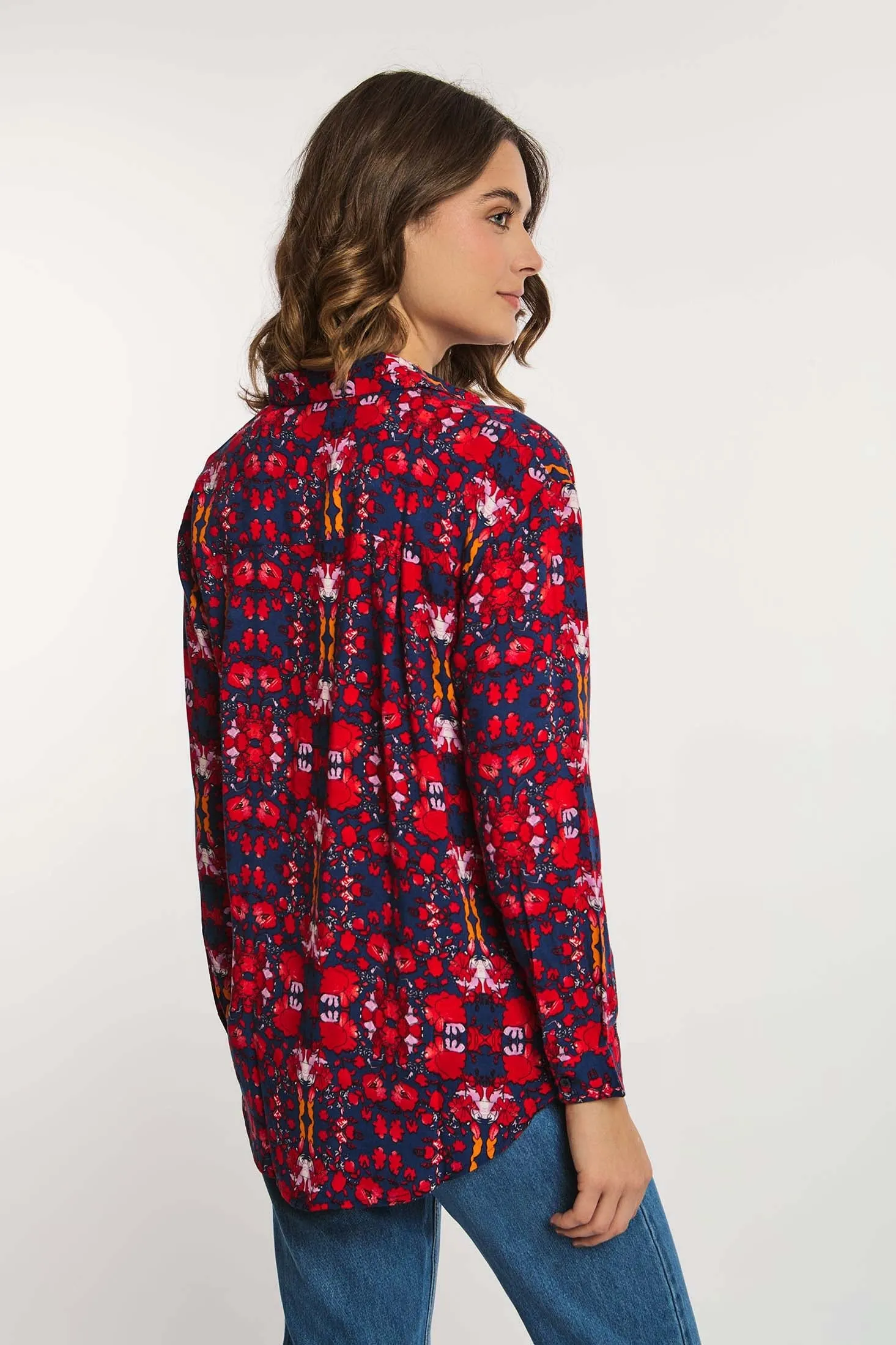 Women Dress Viscose Long Sleeve Multicolor