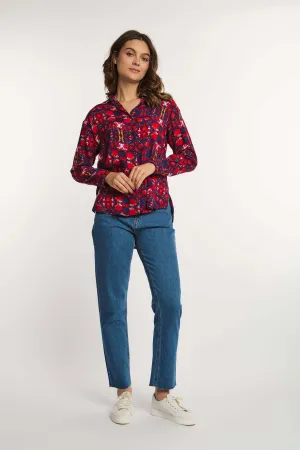 Women Dress Viscose Long Sleeve Multicolor