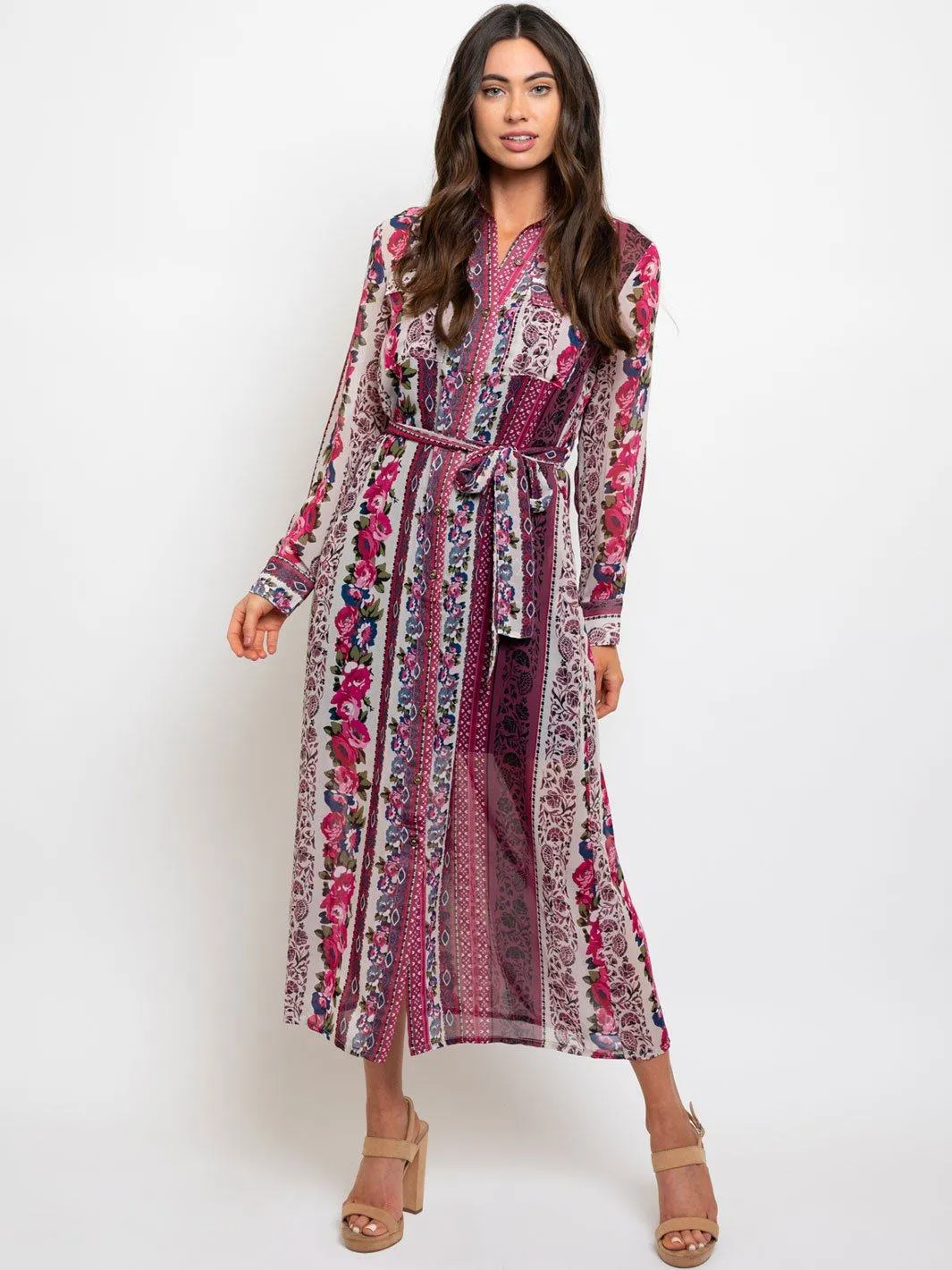 WOMEN'S LONG SLEEVE MAXI DRESS