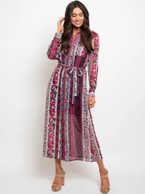 WOMEN'S LONG SLEEVE MAXI DRESS