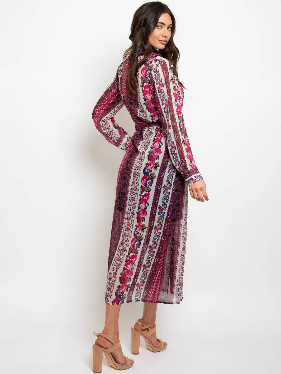 WOMEN'S LONG SLEEVE MAXI DRESS