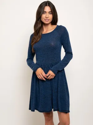 WOMEN'S LONG SLEEVE MINI DRESS