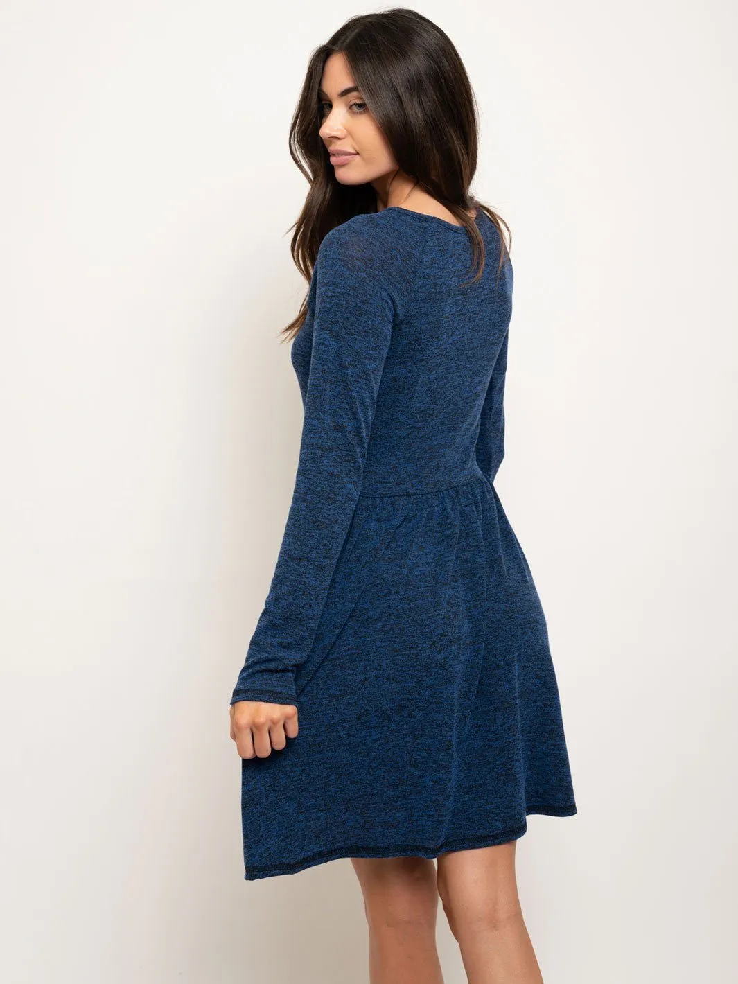 WOMEN'S LONG SLEEVE MINI DRESS