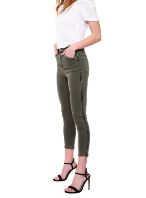 WOMENS SIZE 26 - DEX, High Rise Skinny Crop, Dusty Khaki Summer Jeans NWT B27