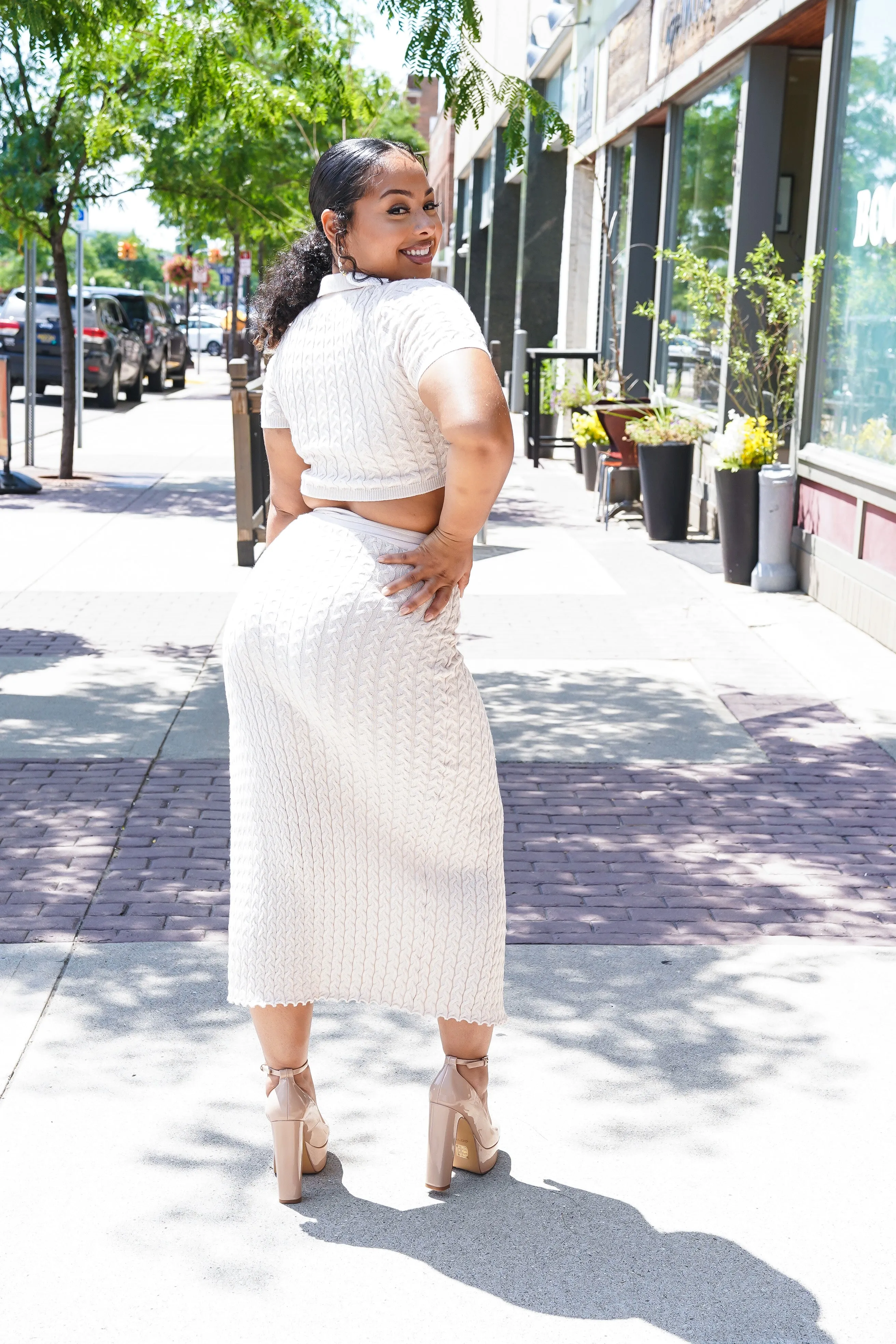Wrap it Around Polo Top Skirt Set