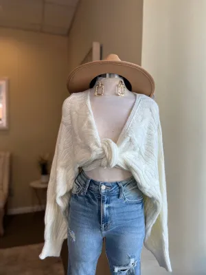 Wrap Style Sweater Top