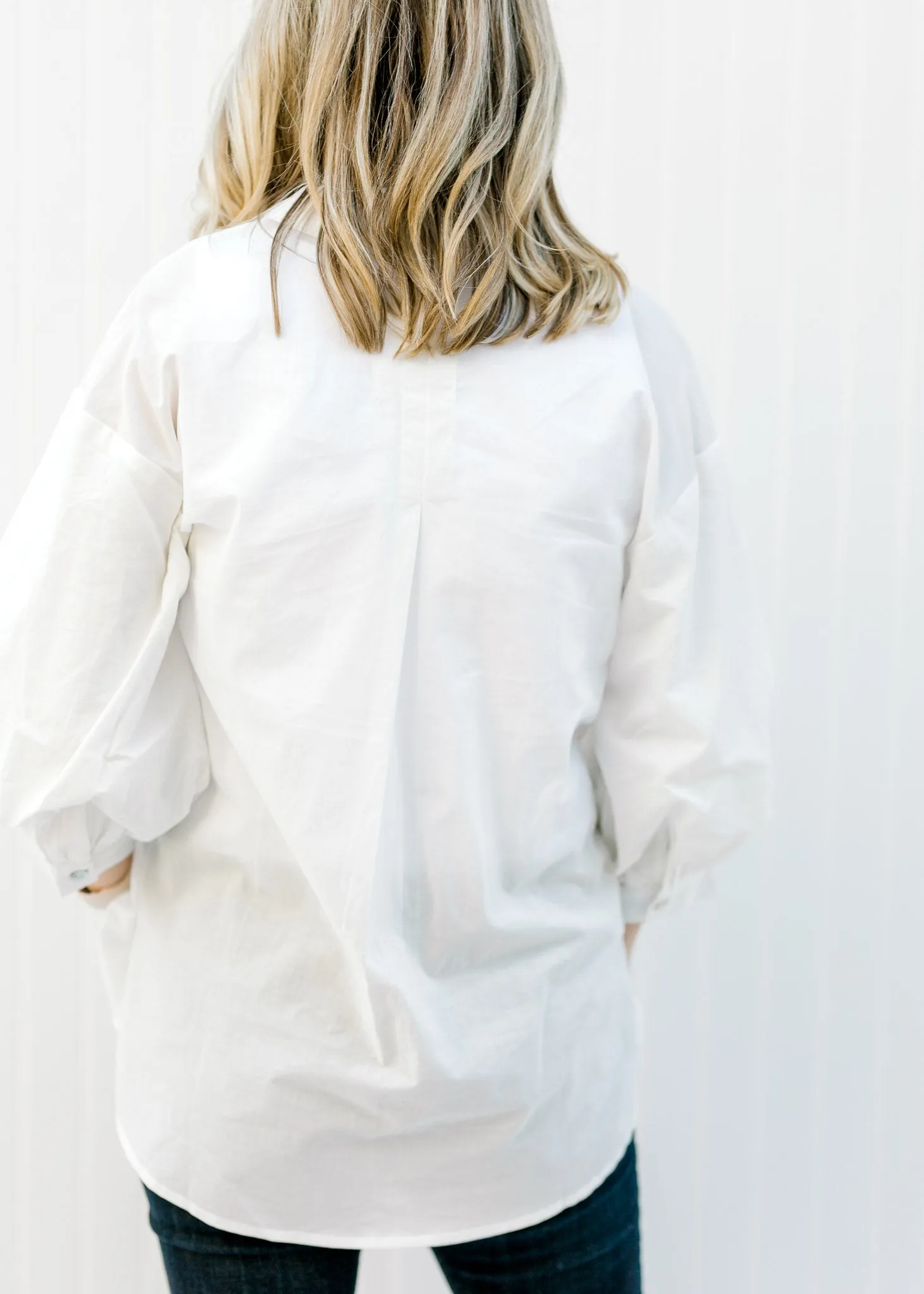 X Off White 3/4 Sleeve Blouse