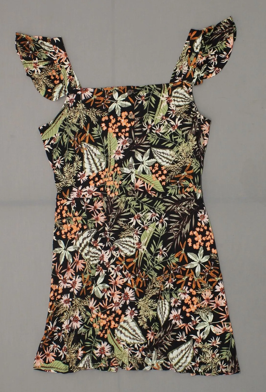 Xhilaration Women's Knit Flutter Strap Fit And Flare Dress