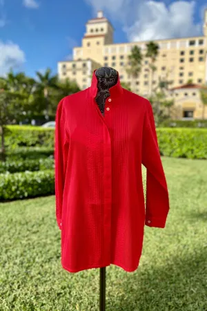 Yacco Maricard Cotton Tunic in Fire Red