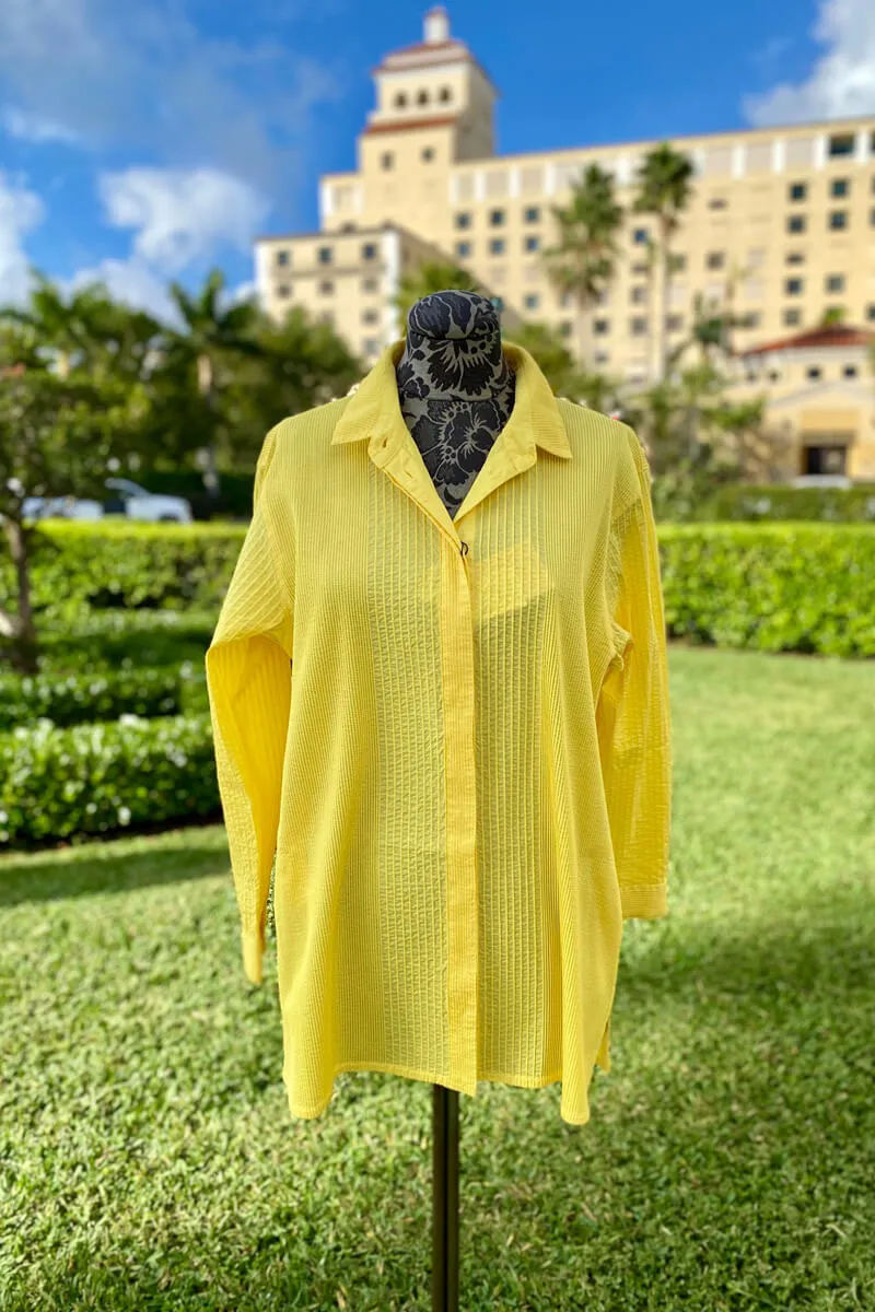 Yacco Maricard Cotton Tunic in Lemon Curd