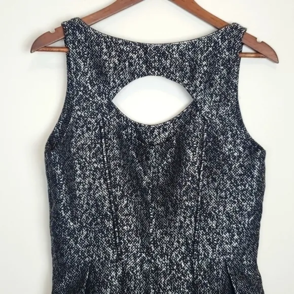 Yoana Baraschi Blue, Black and Silver Fit and Flare Party Dress
