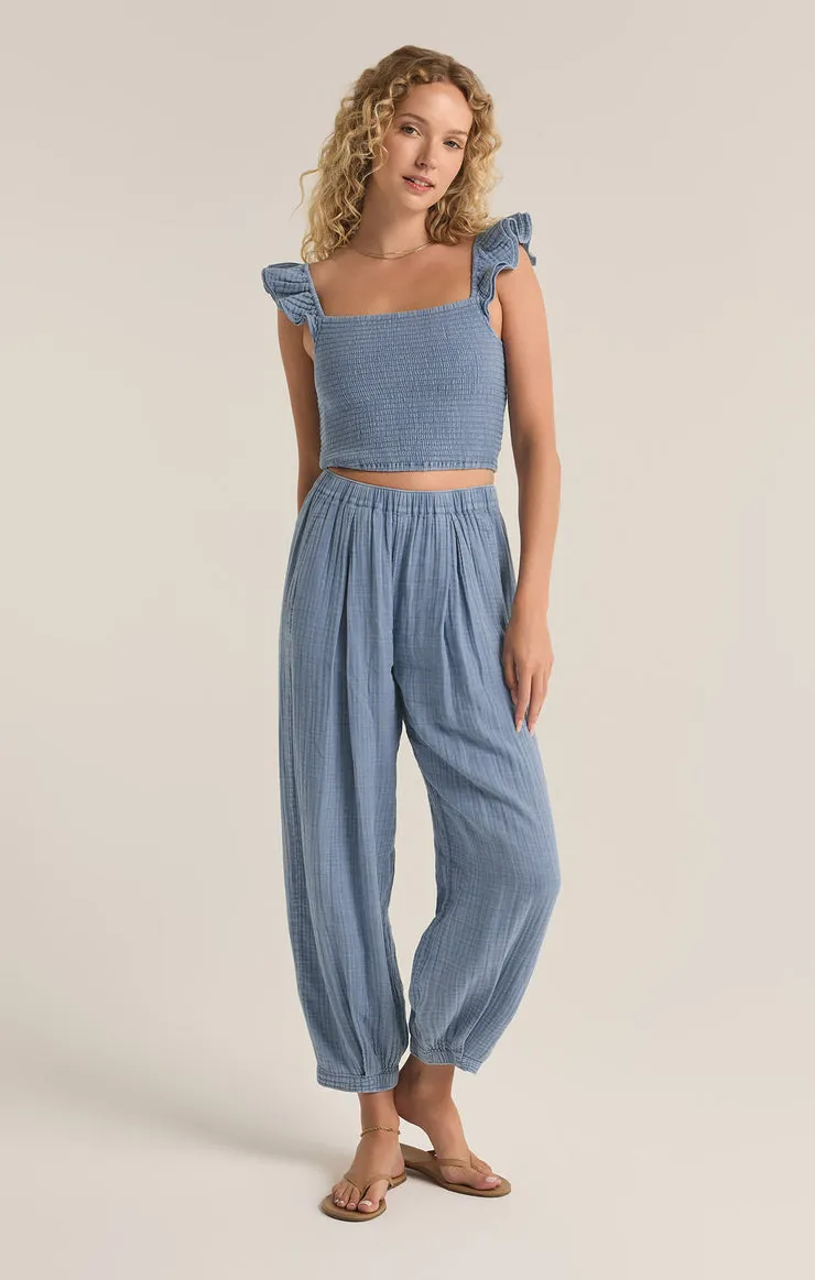 Z Supply Hera Gauze Crop Top