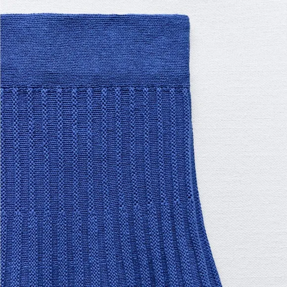 ZARA PLEATED KNIT SKIRT